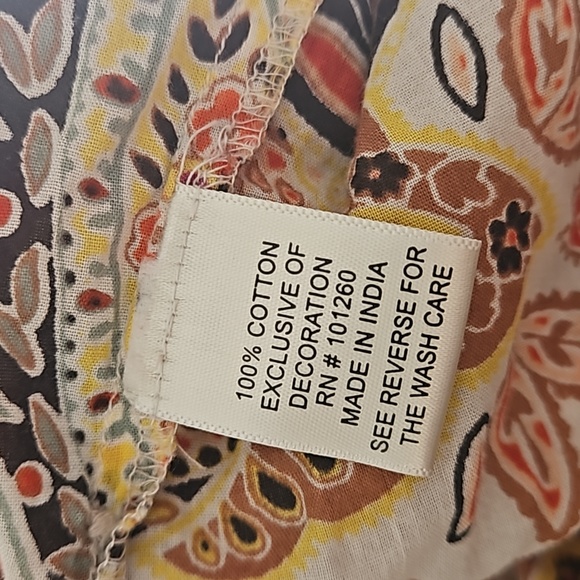 True Destinations Blouse Button Front Top Women Large - Picture 4 of 8